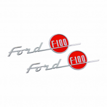 Name Plate - F100 - Hood Side - 1955 Ford Truck