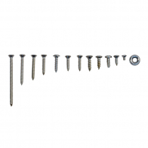 Interior Trim Screw Kit - Stainless - Convertible - 1959 Ford Car  