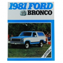 Sales Brochure - Bronco - 1981 Ford Bronco