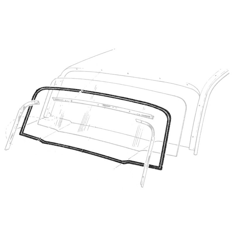 Back Glass Seal - Galaxie & Galaxie 500 2/4 DR Sedans & Hardtop