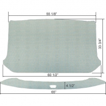Headliner Kit - Perforated - w/o wrap around rear glass - Unibody Only - 1961-63 Ford Truck