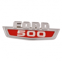 Hood Side Name Plate - "500" - 1963-66 Ford Truck