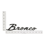 Fender Emblem - Black Chrome - "Bronco" - 1966-77 Ford Bronco, 2021-Up Ford Bronco
