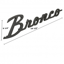 Fender Emblem - Satin Black - "Bronco" - 1966-77 Ford Bronco, 2021-23 Ford Bronco