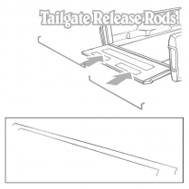 Tailgate Release Rods - Pair - 1966-77 Ford Bronco