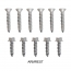 Interior Trim Screw Kit - Stainless - 134 piece - 1967-72 Ford Truck