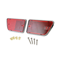 Rear Body or Bedside Red Reflectors - Pair - 1968-69 Ford Truck, 1968-69 Ford Bronco
