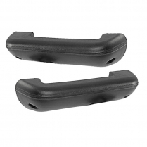 Door Arm Rest - Black - Pair - 1968-72 Ford Truck, 1968-77 Ford Bronco
