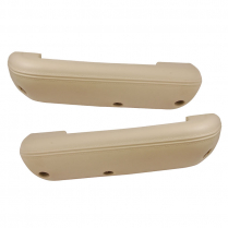 Door Arm Rest - Parchment - Pair - 1968-72 Ford Truck, 1968-77 Ford Bronco