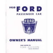 Book - Owners Manual - 1950 Ford Car  