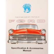 Book - Specification & Accesssories Manual - 1955 Ford Car  