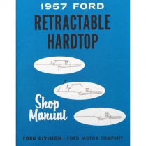 Book - Shop Manual - Retractable - 1957 Ford Car  