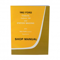Book - Shop Manual - Galaxie - 1962 Ford Car  