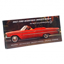 Owners Manual - 1963 Ford Car  