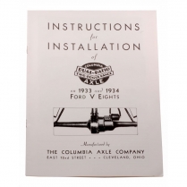 Installation Book - Columbia Overdrive - 1933-34 Ford Car  