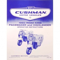 Cushman 720 Series Operators Manual - 1960-65 Cushman Scooter 
