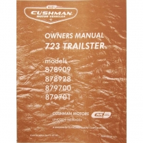 Owners Manual - Trailster - 1959-65 Cushman Scooter 