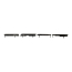 Hood or Tailgate F-O-R-D Letters - Satin Black - 1970-72 Ford Truck, 1971 Ford Ranchero, 1971-74 Ford Econoline