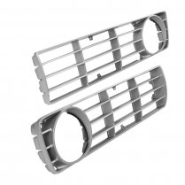 Grille Inserts - Plastic - Pair - Unpainted - 1973-75 Ford Truck
