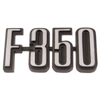 Name Plate - Cowl Side - "F-350" - 1973-76 Ford Truck    