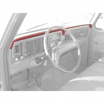 Dash Pad - Padded Red - 1973-79 Ford Truck, 1978-79 Ford Bronco   