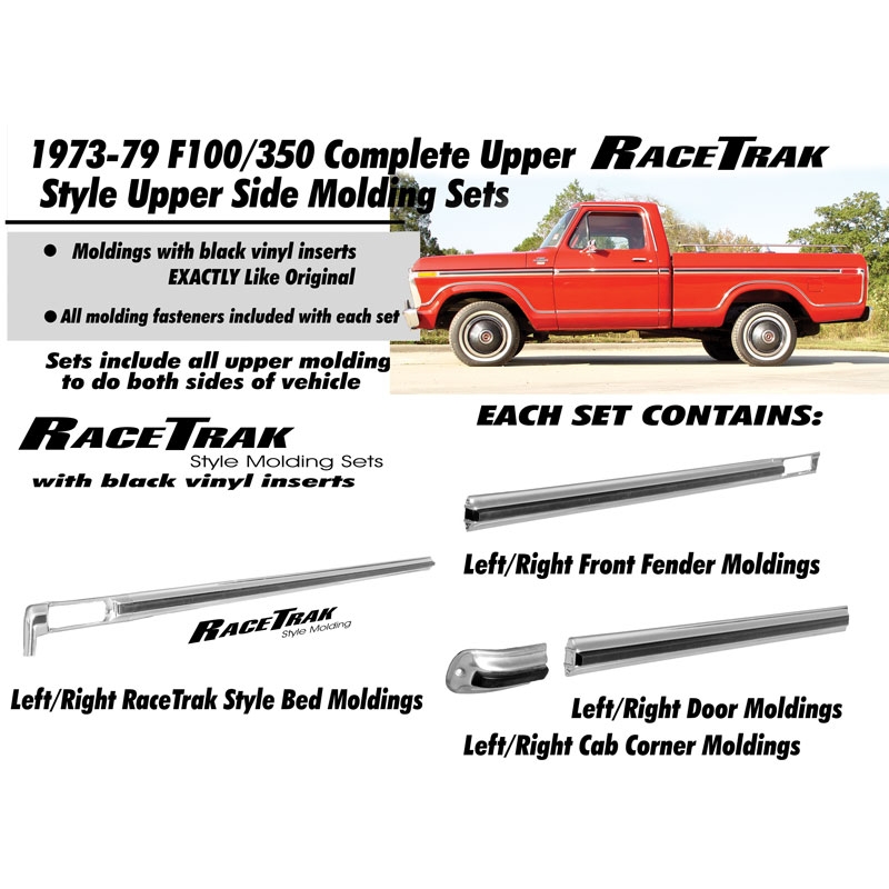 MOLDING KIT, Body Side, Lower, (8), Repro - #C-12112-121K - National Parts  Depot