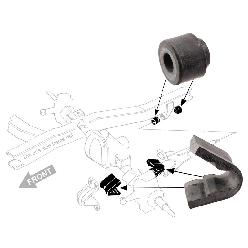 Radius Arm Bushing and Axle Kit for 1978-79 Ford Trucks | Dennis ...