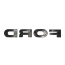 Hood Letters - Satin Black - F-O-R-D - 1978-82 Ford Truck, 1978-82 Ford Bronco