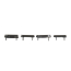 Hood Letters - Satin Black - F-O-R-D - 1978-82 Ford Truck, 1978-82 Ford Bronco