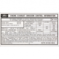 Decal - Emission - 360 AT/MT - 1976 Ford Truck    