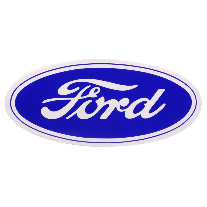 6 12 Ford Script Sticker - Blue on Transparent for 1932-79 Ford Cars,  1932-96 Ford Trucks | Dennis Carpenter Ford Restorations
