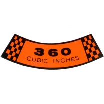 Decal - Air Cleaner - 360 CID - 1968-75 Ford Truck    