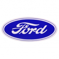 Sticker - Ford Script - 3 1/2" - Blue on White Background - 1966-77 Ford Bronco