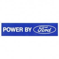 Decal - Powerd by Ford - White - 1975 Ford Truck,  - Ford Bronco, 1976 Ford Car  