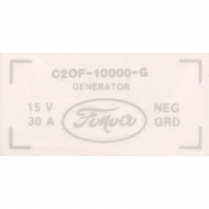 Decal - Generator - 1962-64 Ford Truck, 1962-64 Ford Car  