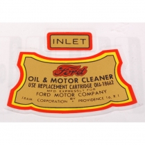 Decal - Oil Filter  - 1940-53 Ford Truck, 1939-51 Ford Car  