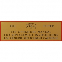 Decal - Oil Filter - 1954-56 Ford Truck, 1954-56 Ford Car  