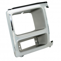 Headlight Door - RH - Chrome with Argent - 1980-86 Ford Truck, 1980-86 Ford Bronco
