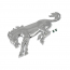 Emblem - Bronco Horse - Mounting Stud & Clip - Chrome - 1966-88 Ford Bronco, 2021-Up Ford Bronco