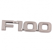 Name Plate - Front Fender - "F-100" - 1980-81 Ford Truck    