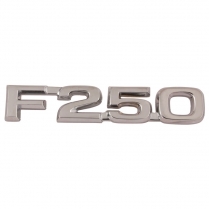 Name Plate - Front Fender - "F-250" - 1980-81 Ford Truck    