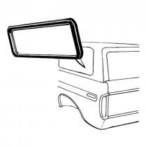Quarter Window Seal - without groove for molding - 1980-96 Ford Bronco