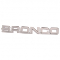 Fender Script - Chrome Plastic - "BRONCO" - 1982-86 Ford Bronco