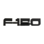 Front Fender Emblem - Black - "F-150" - 1987-91 Ford Truck
