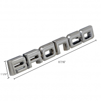 Name Plate - Front Fender - "BRONCO" - 1987-91 Ford Bronco