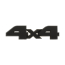 Emblem - Satin Black - under headlight - "4x4" - 1987-91 Ford Truck, 1987-91 Ford Bronco