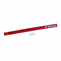 Tailgate Finish Panel Trim - Red w/ FORD Letters - 1987-91 Ford Truck