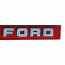 Tailgate Finish Panel Trim - Red w/ FORD Letters - 1987-91 Ford Truck