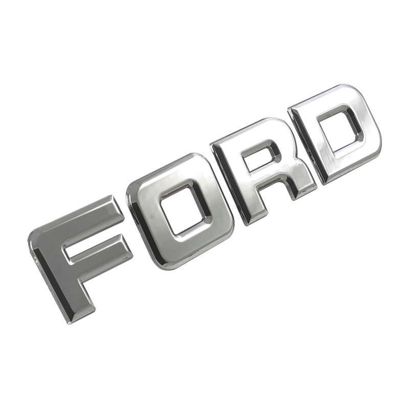 Genuine Ford PLATINUM Tailgate Lettering Inserts Titanium Plated