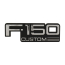 Front Fender Emblem - "F-150 CUSTOM" - 1992-96 Ford Truck